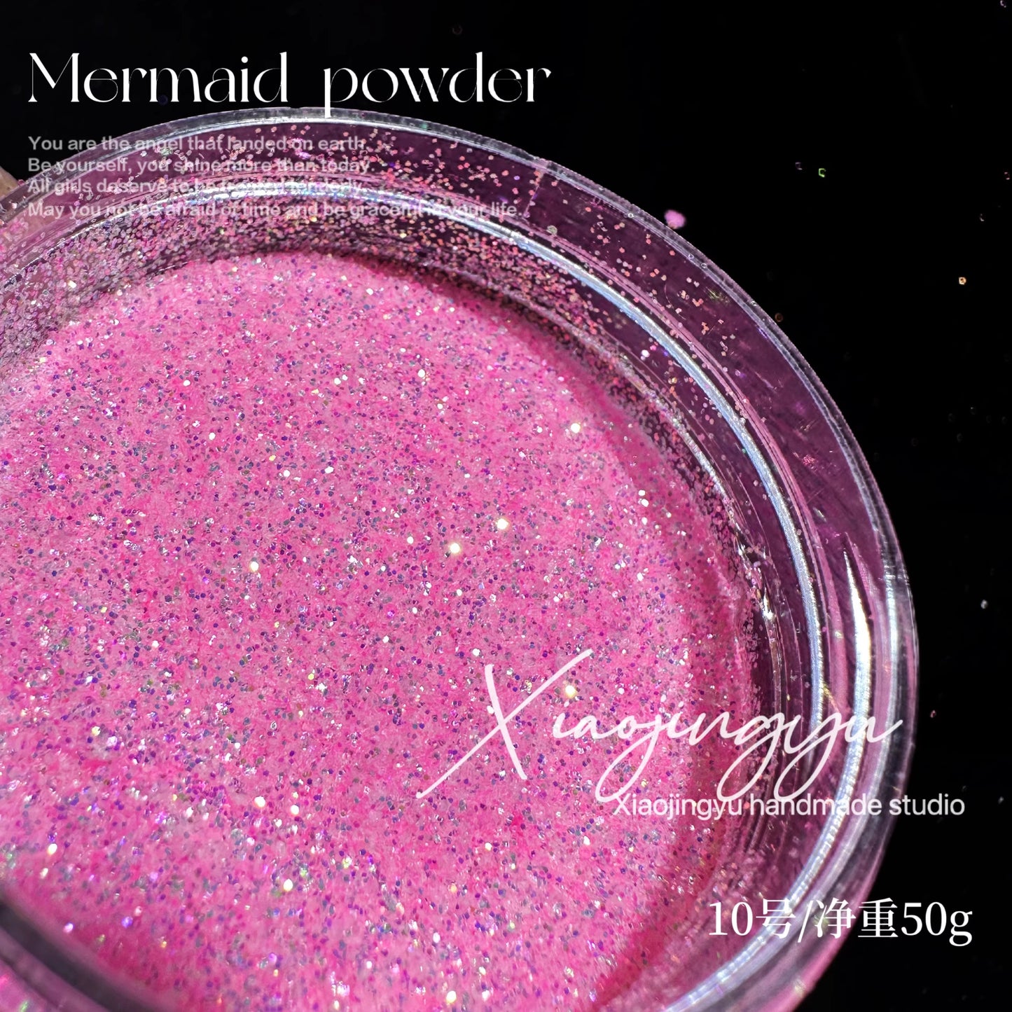 50G Mermaid Sea Salt Crystal Diamond Flowing Maple Nail Art Glitter Glitter Powder Fantasy Quicksand Flash Diamond Powder Material
