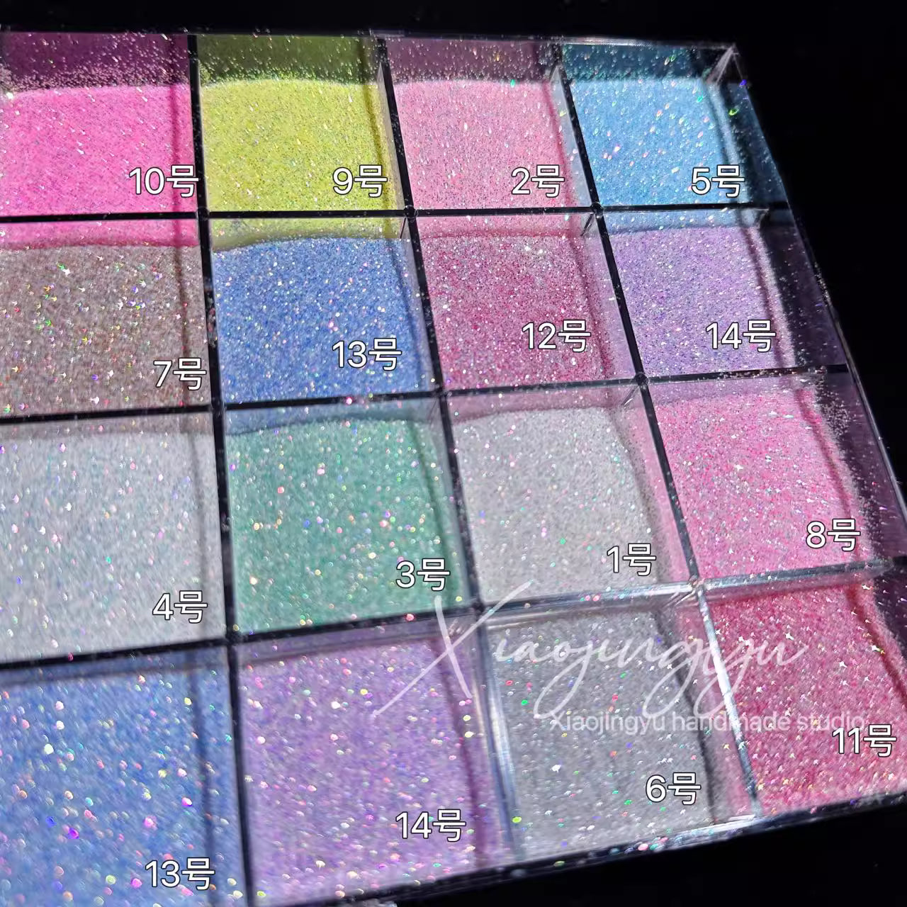 10G Mermaid Sea Salt Crystal Diamond Flowing Maple Nail Art Glitter Glitter Powder Fantasy Quicksand Flash Diamond Powder Material