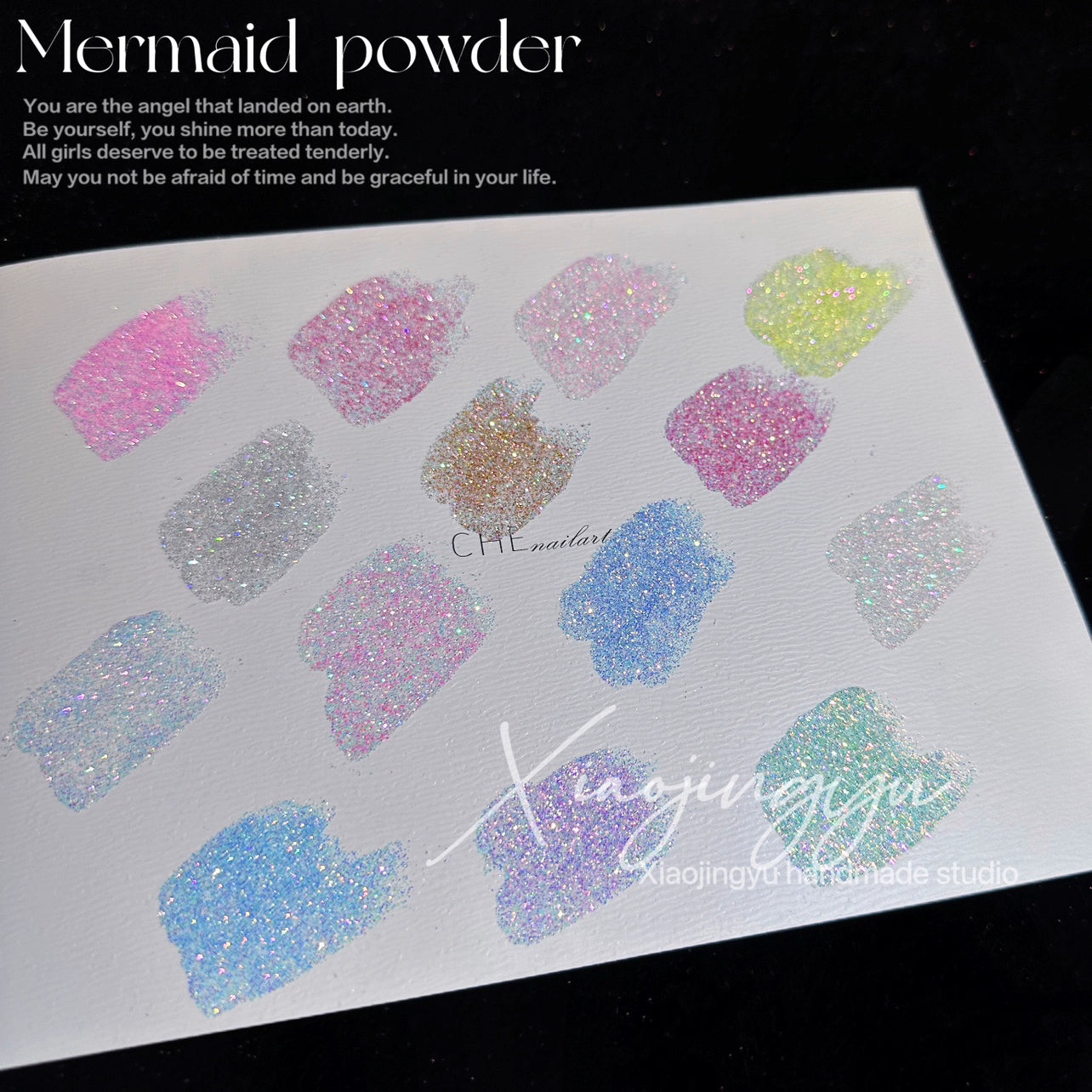 50G Mermaid Sea Salt Crystal Diamond Flowing Maple Nail Art Glitter Glitter Powder Fantasy Quicksand Flash Diamond Powder Material