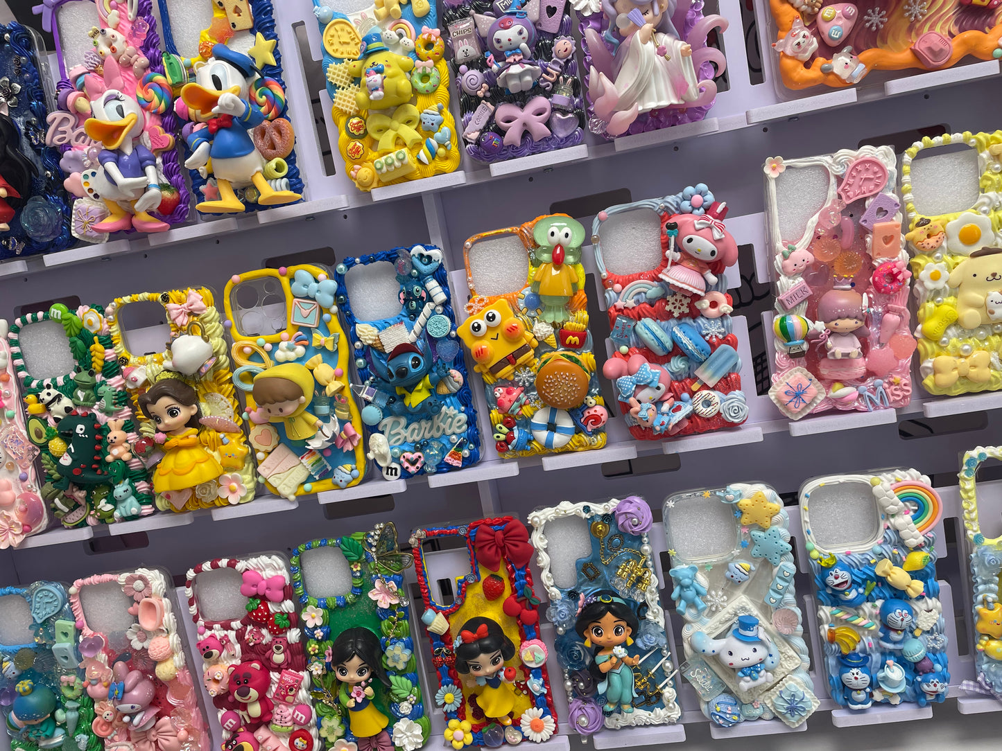 Sample  design DIY cases -Cream Glue Handmade phone cases